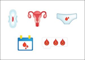 emojis ciclo menstrual